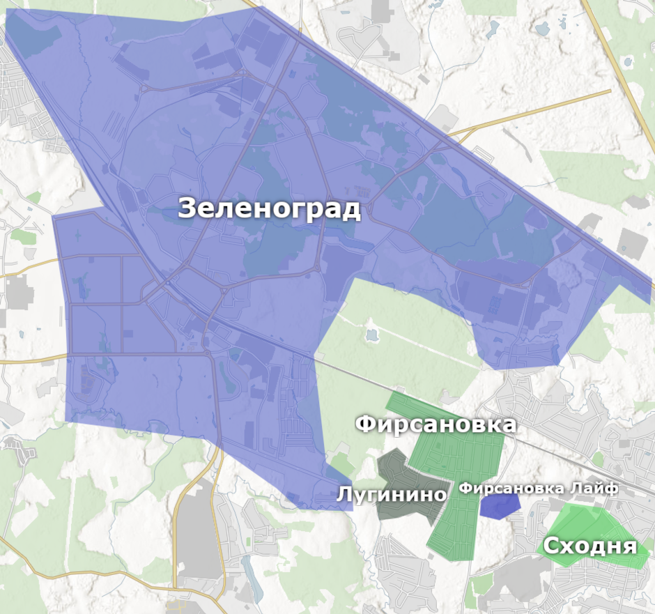 Зеленоград и окрестности